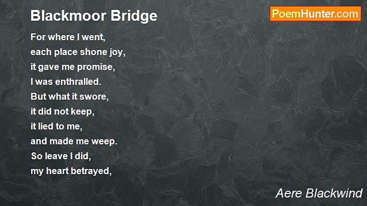 Aere Blackwind - Blackmoor Bridge