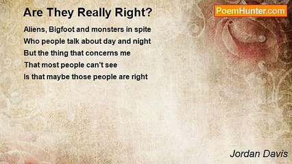 Jordan Davis - Are They Really Right?