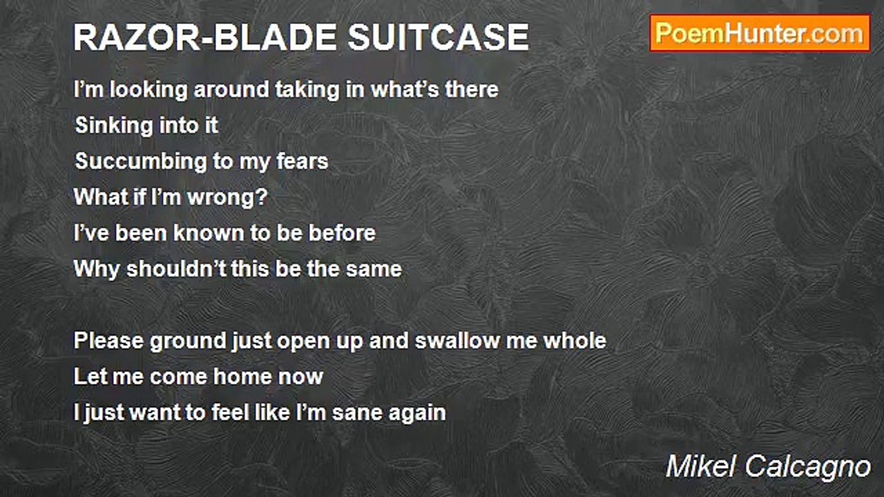 Mikel Calcagno - RAZOR-BLADE SUITCASE