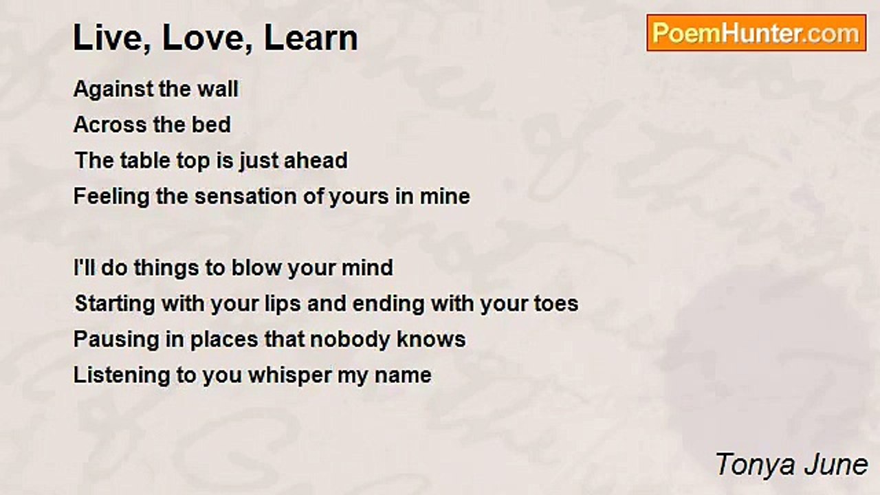 Tonya June - Live, Love, Learn