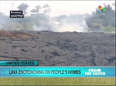 Lava flows from Hawaii's Kilauea Volcano endangers Pahoa village