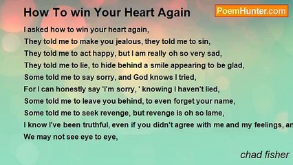 chad fisher - How To win Your Heart Again