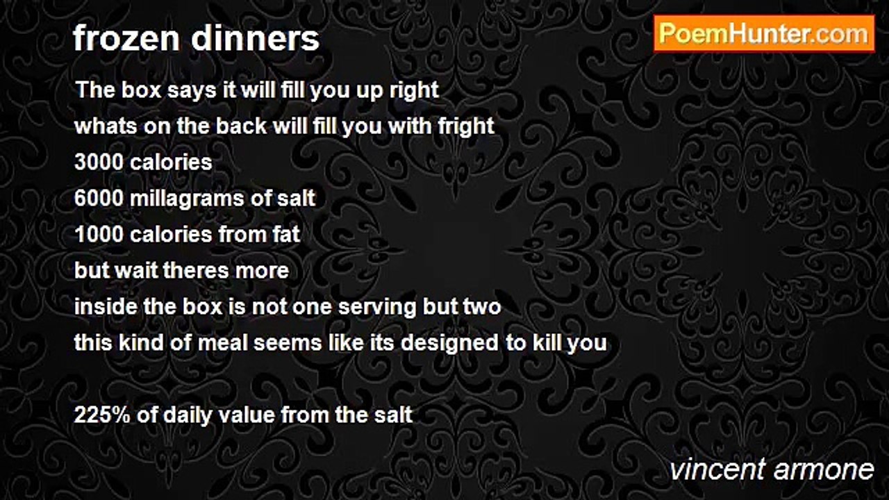 vincent armone - frozen dinners