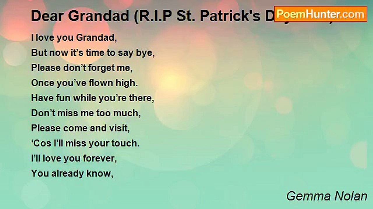 Gemma Nolan - Dear Grandad (R.I.P St. Patrick's...