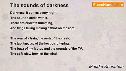 Maddie Shanahan - The sounds of darkness
