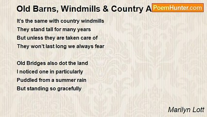 Marilyn Lott - Old Barns, Windmills & Country Air
