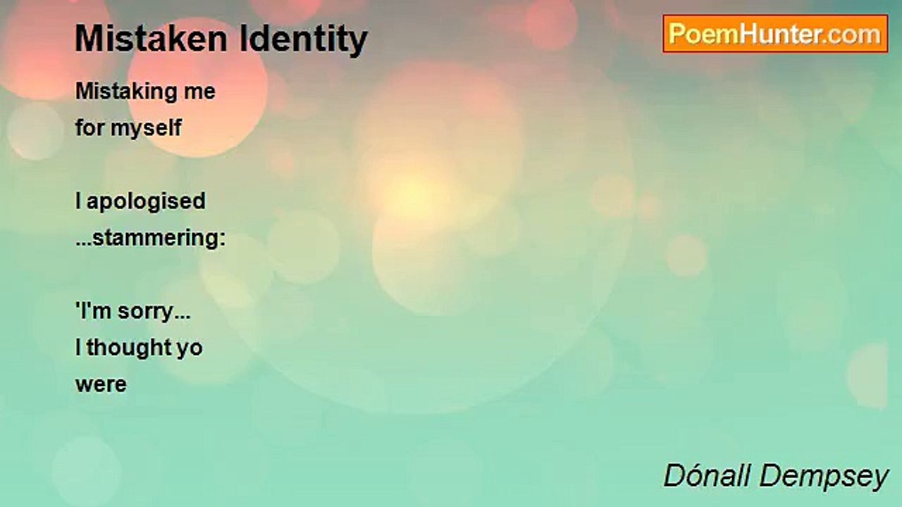 Dónall Dempsey - Mistaken Identity