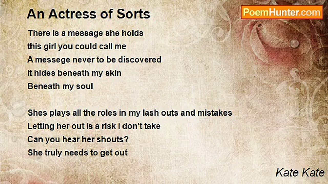 Kate Kate - An Actress of Sorts