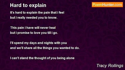 Tracy Rollings - Hard to explain
