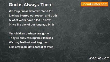 Marilyn Lott - God is Always There