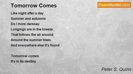 Peter S. Quinn - Tomorrow Comes