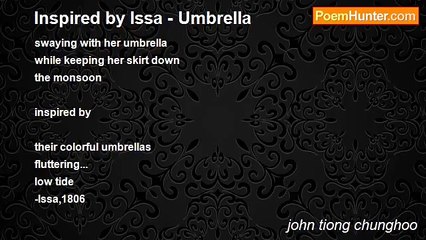 john tiong chunghoo - Inspired by Issa - Umbrella