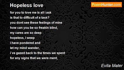 Evita Mater - Hopeless love