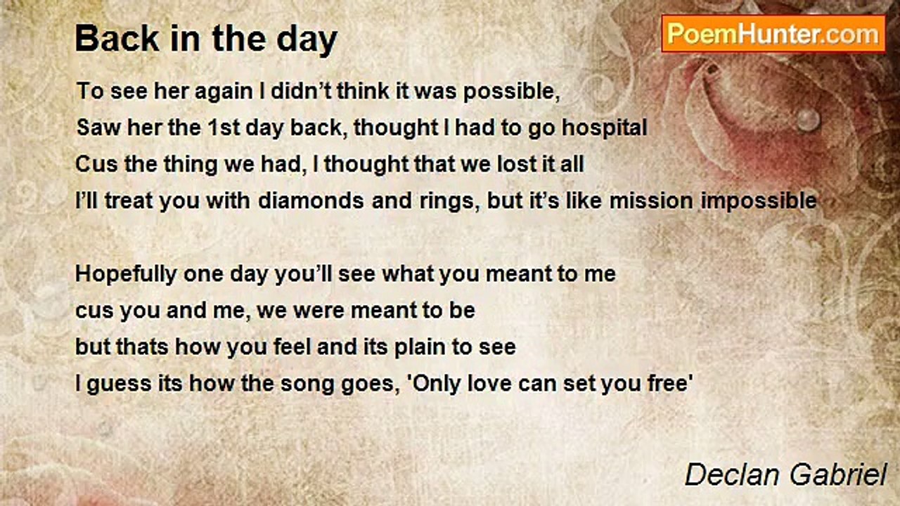 Declan Gabriel - Back in the day