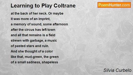 Silvia Curbelo - Learning to Play Coltrane