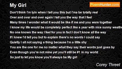 Corey Threet - My Girl