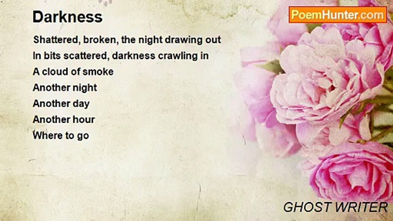 GHOST WRITER - Darkness