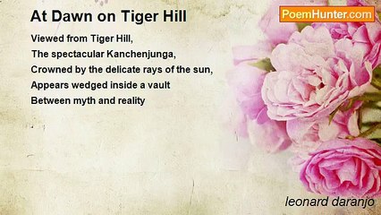 leonard daranjo - At Dawn on Tiger Hill