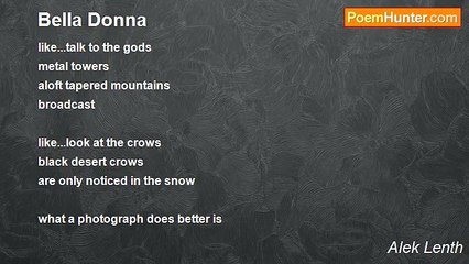 Alek Lenth - Bella Donna