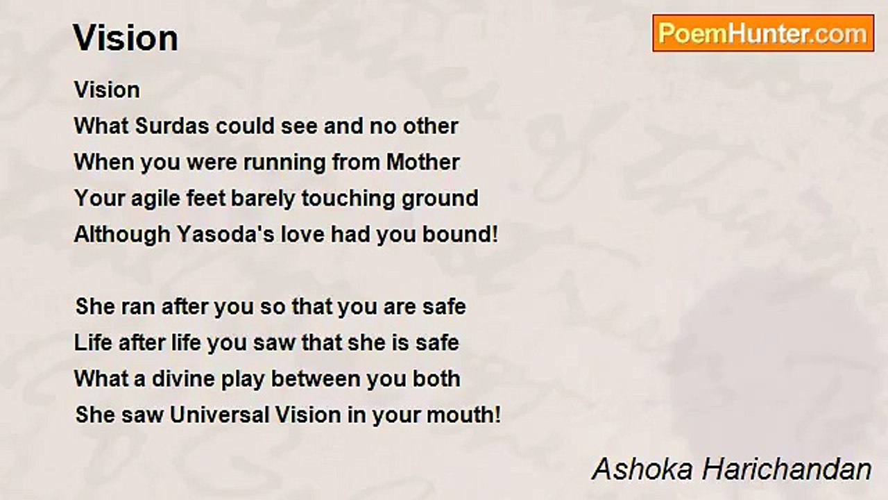 Ashoka Harichandan - Vision