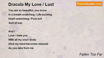 Fallen Too Far - Dracula My Love / Lust