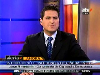 Rimarachín protesta por presencia de Piñera en Lima y pide que abandone el país