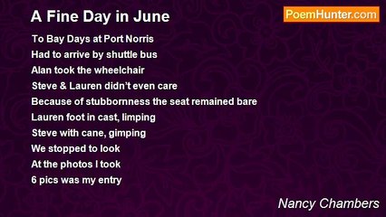 Nancy Chambers - A Fine Day in June