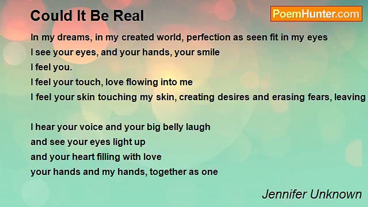 Jennifer Unknown - Could It Be Real