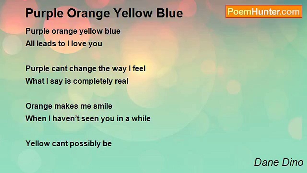 Dane Dino - Purple Orange Yellow Blue