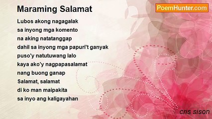 cris sison - Maraming Salamat
