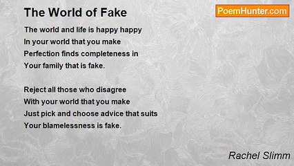 Rachel Slimm - The World of Fake