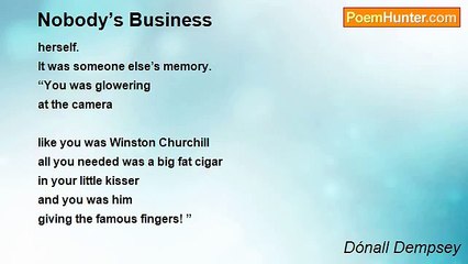 Dónall Dempsey - Nobody’s Business