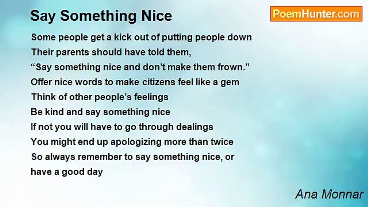 Ana Monnar - Say Something Nice