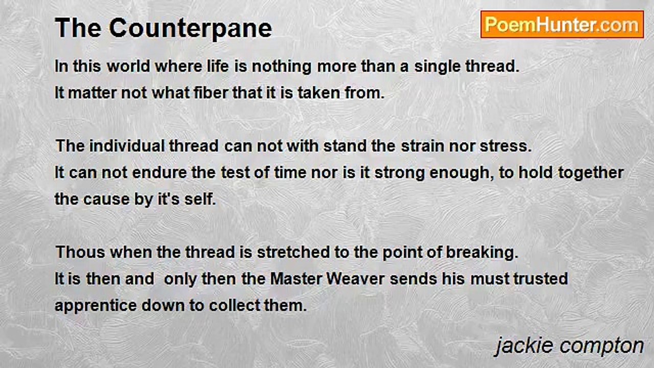jackie compton - The Counterpane