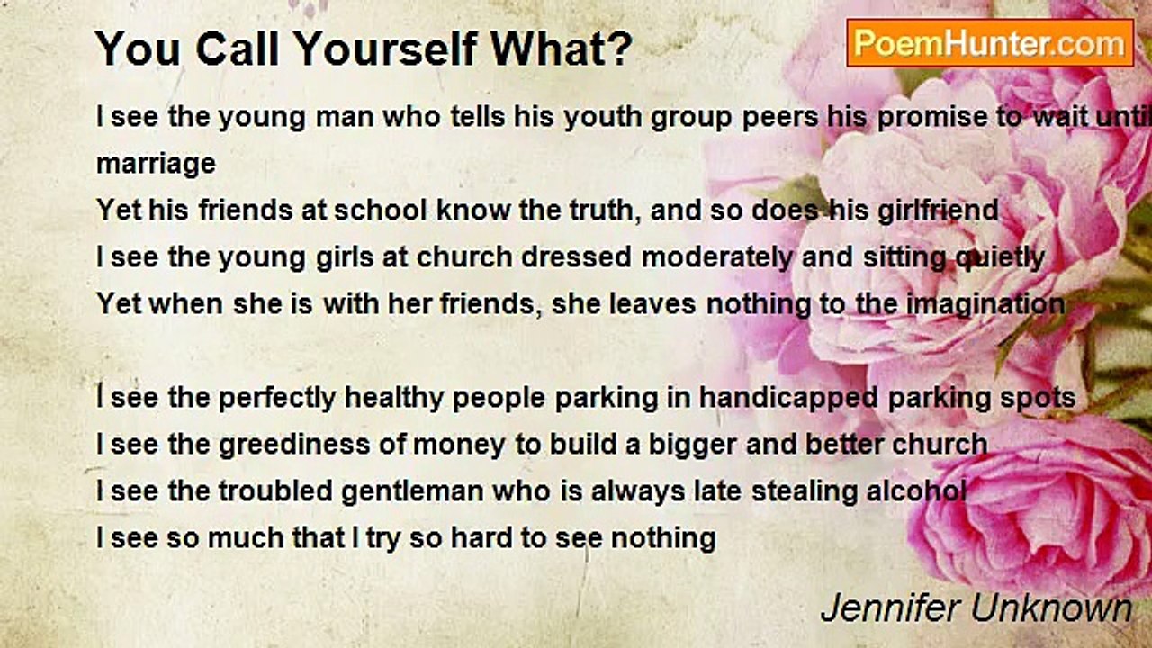 Jennifer Unknown - You Call Yourself What?