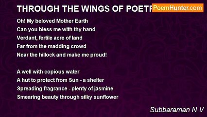 Subbaraman N V - THROUGH THE WINGS OF POETRY