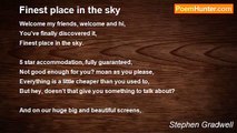 Stephen Gradwell - Finest place in the sky