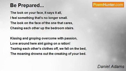 Daniel Adams - Be Prepared...
