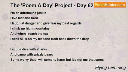 Flying Lemming - The 'Poem A Day' Project - Day 62