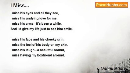 Daniel Adams - I Miss...