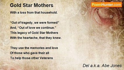 Del a.k.a. Abe Jones - Gold Star Mothers