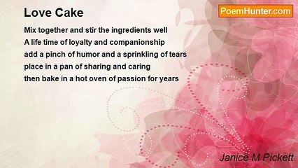 Janice M Pickett - Love Cake