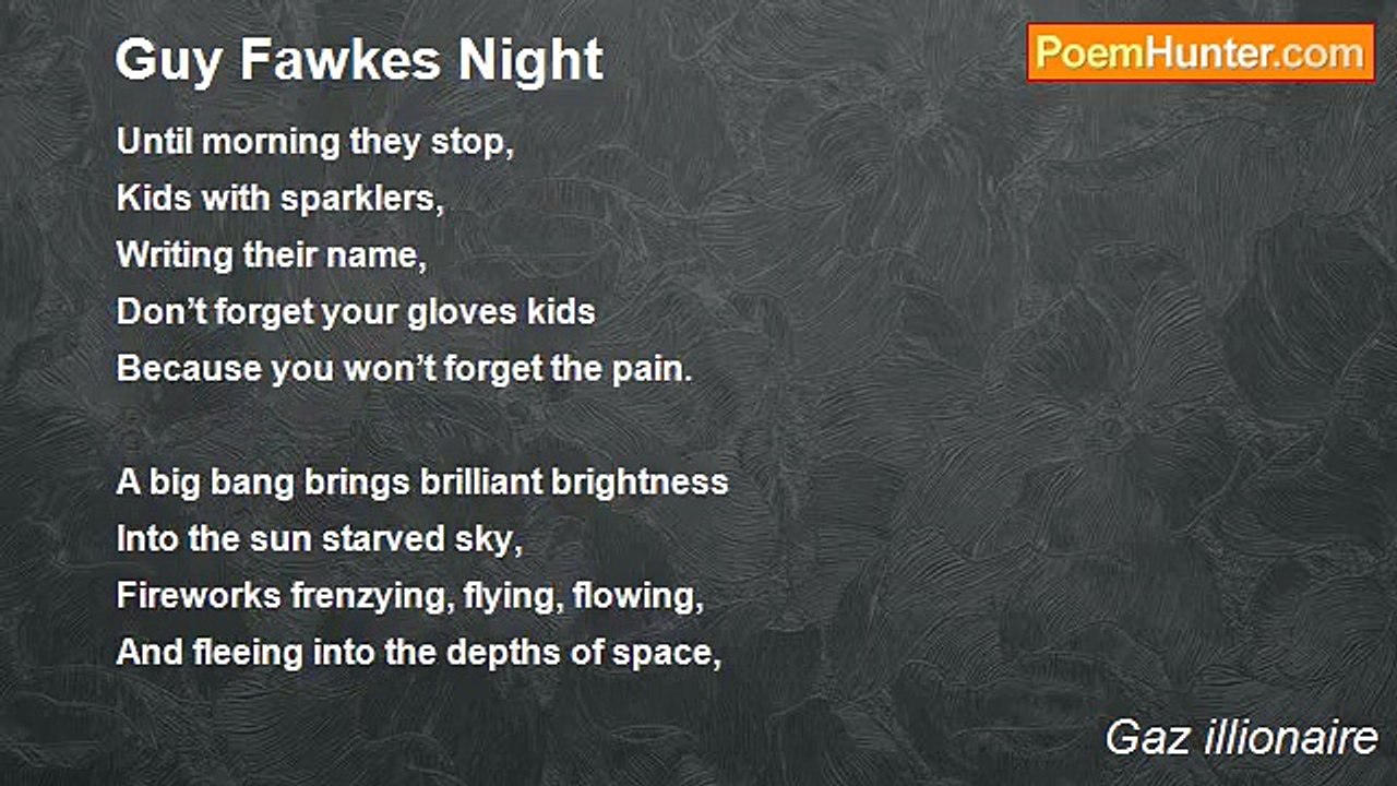 Gaz illionaire - Guy Fawkes Night