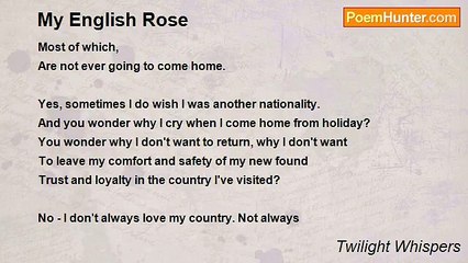 Twilight Whispers - My English Rose