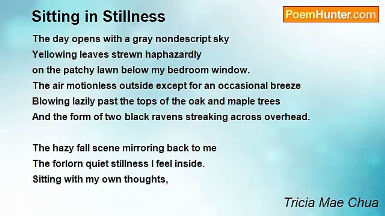 Tricia Mae Chua - Sitting in Stillness