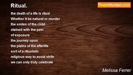 Melissa Ferrer - Ritual.