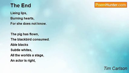 Tim Carlson - The End