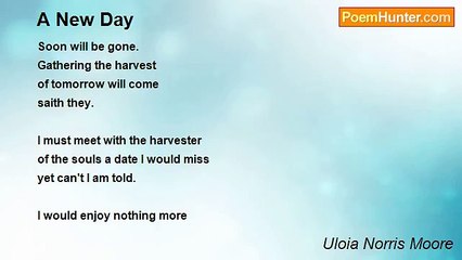 Uloia Norris Moore - A New Day