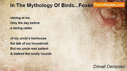 Dónall Dempsey - In The Mythology Of Birds...Foxes...