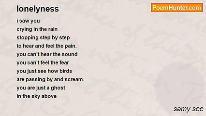 samy see - lonelyness